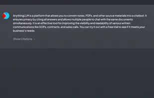 AnythingLLM screenshot 1