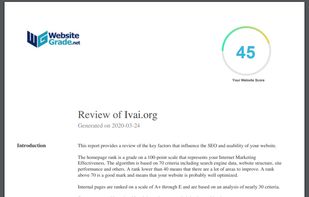 WebsiteGrade.net screenshot 2
