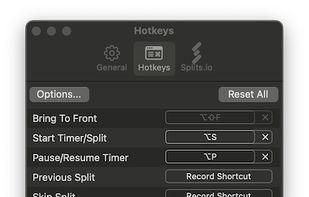 hotkey settings screen