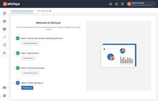 Get Started with Attrisys: Connect Amazon Ad Account, Add Products, and Create Tracking URLs