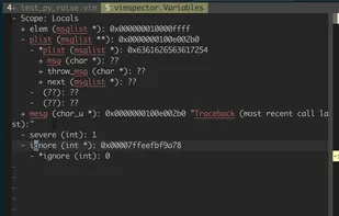 Vimspector screenshot 3