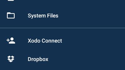 Android App Side tray