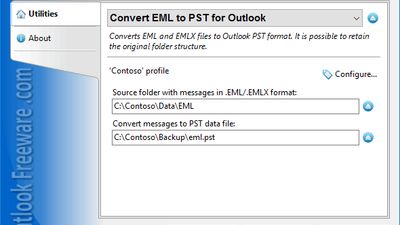 Convert EML to PST for Outlook screenshot 1