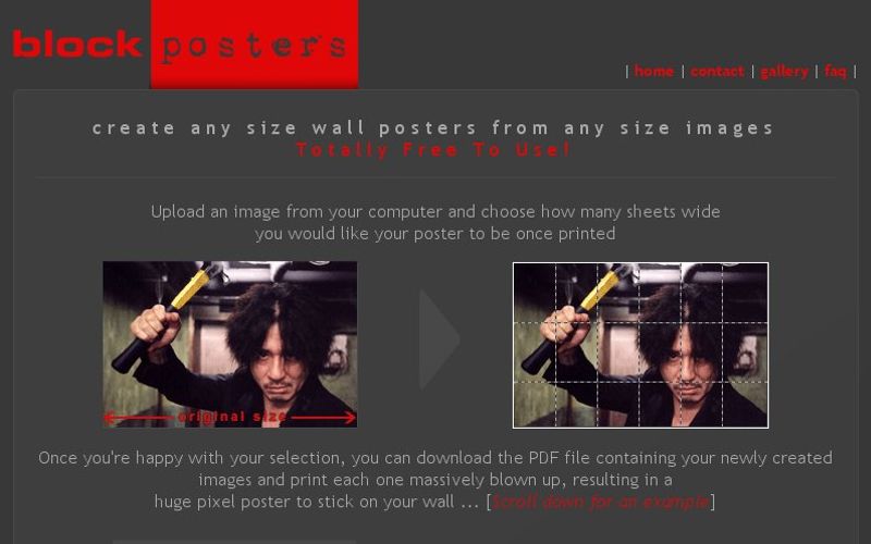 Make your own posters at home for free! - Block Posters