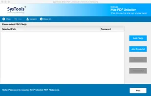 Launch the Mac PDF Unlocker Tool.