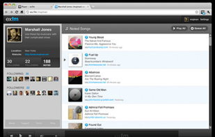 ex.fm screenshot 1