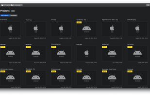 You can work with all projects in one place with your team.