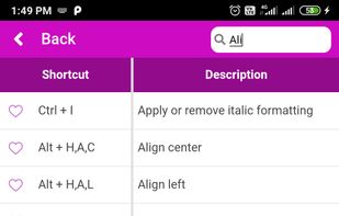 Excel Shortcut Keys screenshot 1