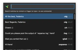 espanso screenshot 1