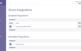 Zero-setup integration with Stripe or GoCardless payments gateways.