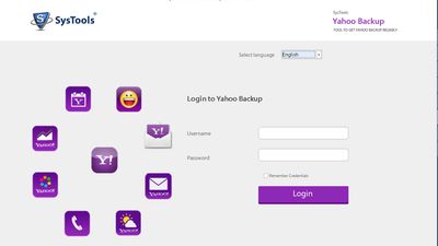 Initial screenshot of Yahoo Backup tool