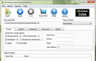 iSunshare Excel Password Genius screenshot 2
