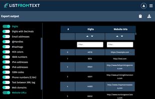 datatable and export view