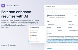 Candidately AI Resume Builder screenshot 3
