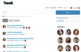 Easily filter topics by time, popularity, or what you've subscribed to.