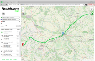 Step by step routing and directions (address or GPS coordinates)