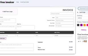 Free Invoicer screenshot 1