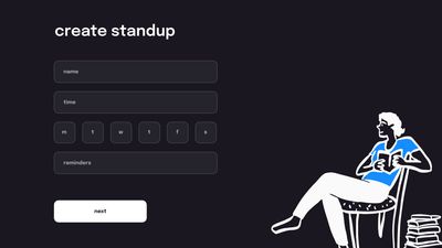 Create Standup, add standup details