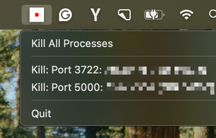 Port Kill screenshot 1