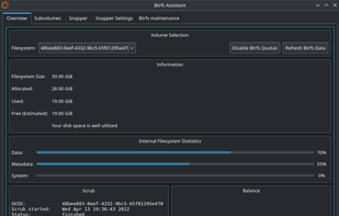 Btrfs Assistant screenshot 1
