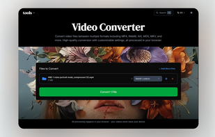 Video Converter with 50+ formats. 