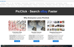 This is the front page of the website