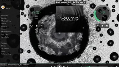 Desktop Main page of Volumio
