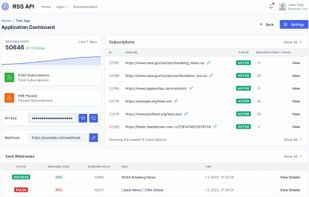 RSS API screenshot 1