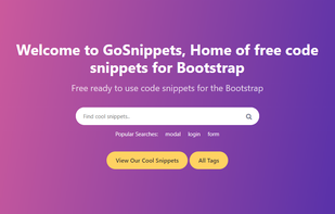 GoSnippets.com screenshot 1