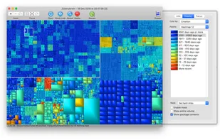 File view can be colored. This image shows coloring files by creation date