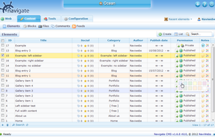 Navigate CMS screenshot 1