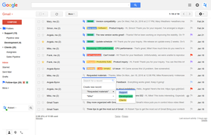 Inbox with linked records