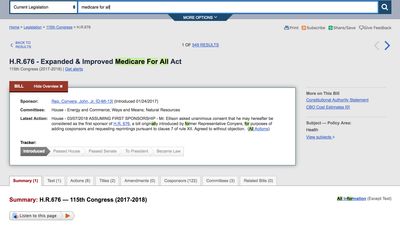 Congress.gov screenshot 1