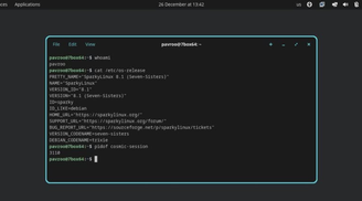 COSMIC desktop now available for testing on SparkyLinux image