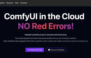 ComfyUI Cloud frontpage