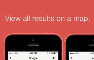 view all results on a map