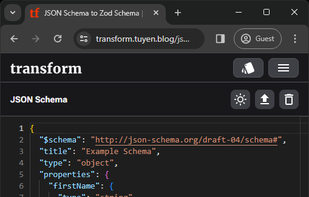 JSON to Zod - Mobile