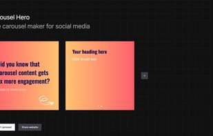 Carousel editor