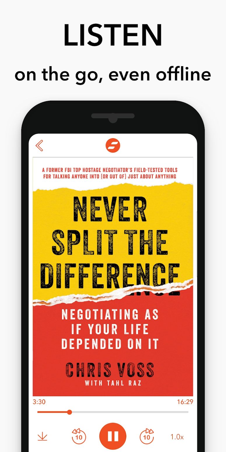 Never Split the Difference: Negotiating As If Your Life Depended On It -  Mentorist app