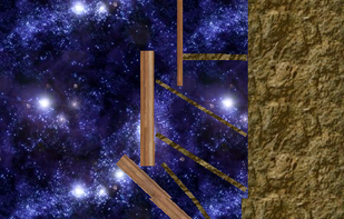 A simple but interactive physics level