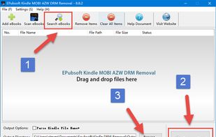 EPubSoft Kindle DRM Removal screenshot 1