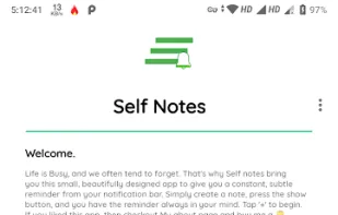 Self notes screenshot 1