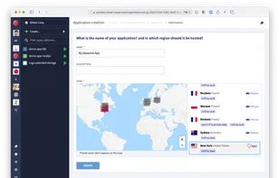 Application creation in Clever Cloud Console