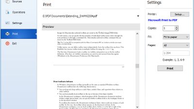 Printing PDF documents