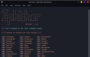 Zphisher screenshot 1