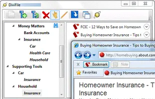 Using the "Bookmark" and "Note" buttons from your browser