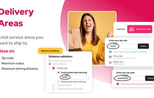 Optimized local delivery with limited delivery areas