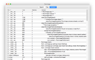 Rummage - Search's Content Tab