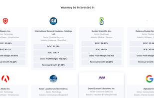 Stock recommendations