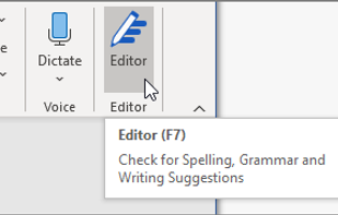 Microsoft Editor screenshot 1